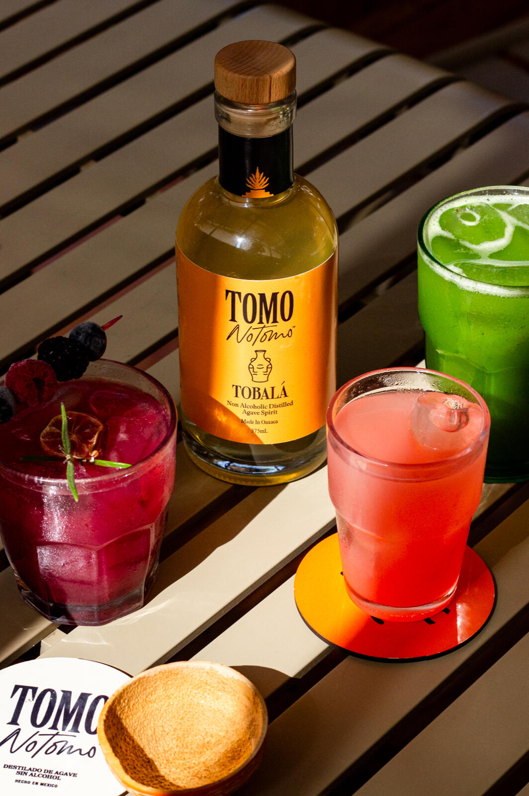 zero-proof cocktails with Tomonotomo